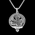 Stuart Clan Badge Sterling Silver Clan Crest Small Pendant
