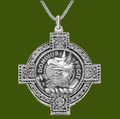 Baird Clan Badge Celtic Cross Stylish Pewter Clan Crest Pendant