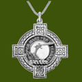 Alexander Clan Badge Celtic Cross Stylish Pewter Clan Crest Pendant