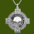 Calder Clan Badge Celtic Cross Stylish Pewter Clan Crest Pendant