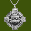 Higgins Irish Coat Of Arms Celtic Cross Pewter Family Crest Pendant