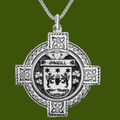ONeill Irish Coat Of Arms Celtic Cross Pewter Family Crest Pendant