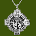 Sullivan Irish Coat Of Arms Celtic Cross Pewter Family Crest Pendant