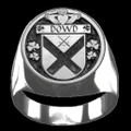 Dowd Irish Coat Of Arms Family Crest Mens Sterling Silver Ring