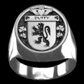 Duffy Irish Coat Of Arms Family Crest Mens Sterling Silver Ring