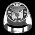 Garrity Irish Coat Of Arms Family Crest Mens Sterling Silver Ring