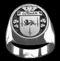 Gorman Irish Coat Of Arms Family Crest Mens Sterling Silver Ring