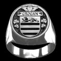 Grogan Irish Coat Of Arms Family Crest Mens Sterling Silver Ring
