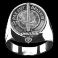 Blaine Clan Badge Mens Clan Crest Sterling Silver Ring