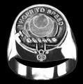 Cathcart Clan Badge Mens Clan Crest Sterling Silver Ring