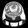 Kilgour Clan Badge Mens Clan Crest Sterling Silver Ring