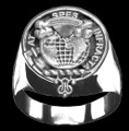 Hope Clan Badge Mens Clan Crest Sterling Silver Ring