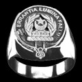 Kinnaird Clan Badge Mens Clan Crest Sterling Silver Ring