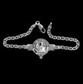 Campbell Of Argyll Clan Badge Link Ladies Sterling Silver Clan Crest Bracelet