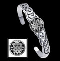 Blake Irish Coat Of Arms Sterling Silver Family Crest Interlace Cuff Bracelet