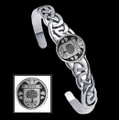 Boyle Irish Coat Of Arms Sterling Silver Family Crest Interlace Cuff Bracelet