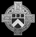 Johnston Irish Coat Of Arms Celtic Cross Sterling Silver Family Crest Badge 