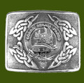 Lockhart Clan Badge Interlace Mens Stylish Pewter Kilt Belt Buckle