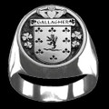 Gallagher Irish Coat Of Arms Family Crest Mens Sterling Silver Ring