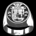 Keane Irish Coat Of Arms Family Crest Mens Sterling Silver Ring