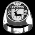 OConnor Of Corcomroe Irish Coat Of Arms Family Crest Mens Sterling Silver Ring