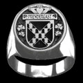 Prendergast Tipperary Irish Coat Of Arms Family Crest Mens Sterling Silver Ring