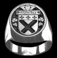 Fitzpatrick Irish Coat Of Arms Family Crest Mens Sterling Silver Ring