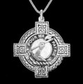 Cooper Clan Badge Celtic Cross Sterling Silver Clan Crest Pendant