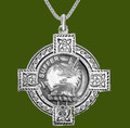 Haldane Clan Badge Celtic Cross Stylish Pewter Clan Crest Pendant