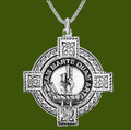 Logie Clan Badge Celtic Cross Stylish Pewter Clan Crest Pendant