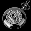 Balfour Clan Badge Silver Clan Crest Black Hunter Pocket Watch
