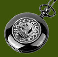Beveridge Clan Badge Pewter Clan Crest Black Hunter Pocket Watch