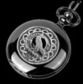 Boswell Clan Badge Silver Clan Crest Black Hunter Pocket Watch