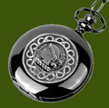 Borthwick Clan Badge Pewter Clan Crest Black Hunter Pocket Watch