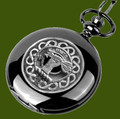 Brodie Clan Badge Pewter Clan Crest Black Hunter Pocket Watch