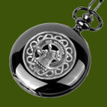 Christie Clan Badge Pewter Clan Crest Black Hunter Pocket Watch