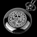 Christie Clan Badge Silver Clan Crest Black Hunter Pocket Watch