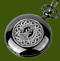 Galloway Clan Badge Pewter Clan Crest Black Hunter Pocket Watch