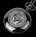 Hamilton Clan Badge Silver Clan Crest Black Hunter Pocket Watch