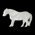 Shetland Pony Horse Themed Small Sterling Silver Brooch