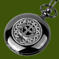 Dalzell Clan Badge Pewter Clan Crest Black Hunter Pocket Watch