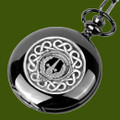 MacDonald Of Glencoe Clan Badge Pewter Clan Crest Black Hunter Pocket Watch