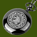Oliphant Clan Badge Pewter Clan Crest Black Hunter Pocket Watch
