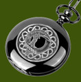Scrimgeour Clan Badge Pewter Clan Crest Black Hunter Pocket Watch
