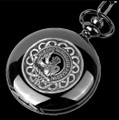 Young Clan Badge Silver Clan Crest Black Hunter Pocket Watch