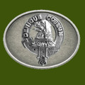 Melville Clan Badge Oval Antiqued Mens Stylish Pewter Belt Buckle