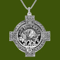 Crichton Clan Badge Celtic Cross Stylish Pewter Clan Crest Pendant