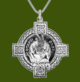 Grant Clan Badge Celtic Cross Stylish Pewter Clan Crest Pendant