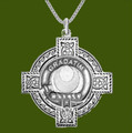 Kilgour Clan Badge Celtic Cross Stylish Pewter Clan Crest Pendant