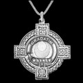 Kilgour Clan Badge Celtic Cross Sterling Silver Clan Crest Pendant